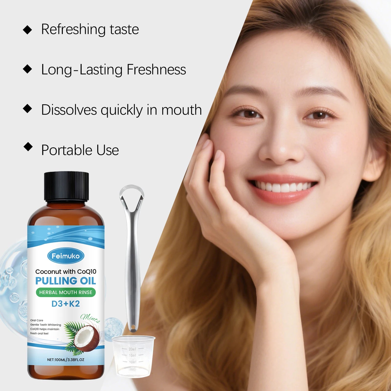Fresh Breath Mouthwash Everyday Oral Care for Teeth, Fresh Fragrance Care Set Oasis Select