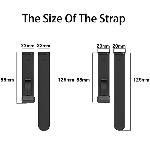 20mm Magnetic Silicone Band for Samsung Galaxy Watch 7/6/5/4 Smartwatch Band Oasis Select