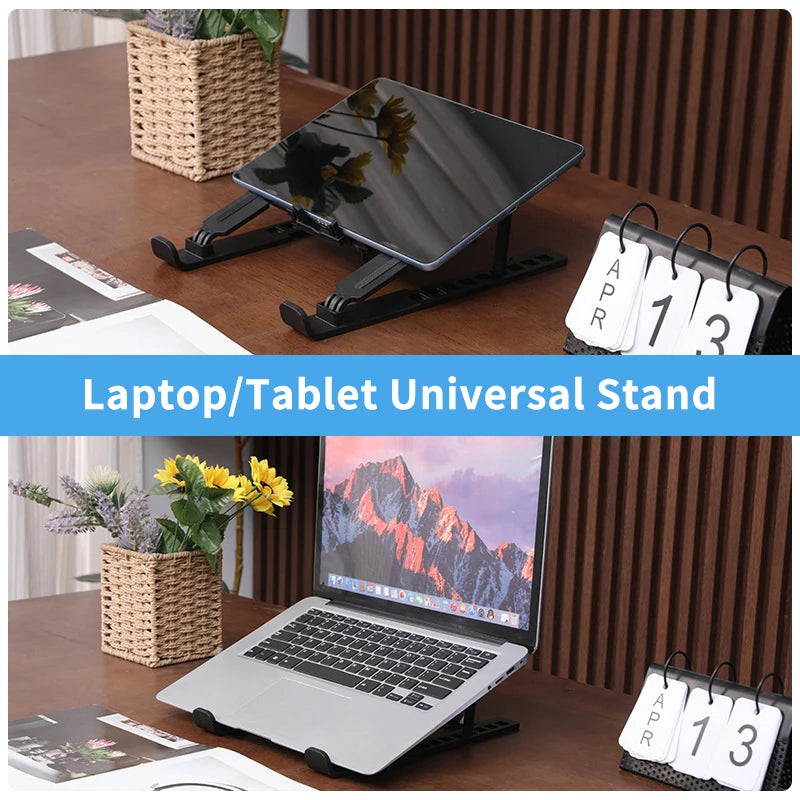 Laptop Cooler Base Stand Foldable Laptop Cooling Pad Holder Portable Notebook Radiator Bracket Heighten Rack With 1 Cooling Fans Oasis Select