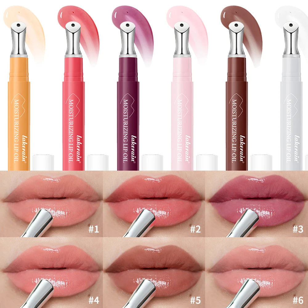 Moisturizing Lip Oil Gloss Plumping Long Lasting Transparent Lipstick Tint Oil Woman Makeup Cosmetics Natural Glossy Lips Care Oasis Select