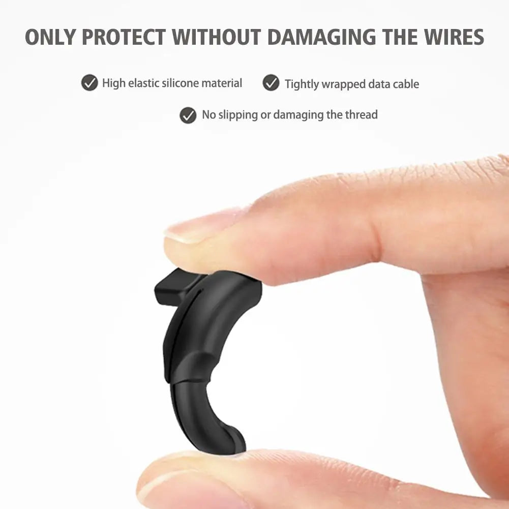 Silicone USB Cable Protector & Wire Winder – Micro/USB-C