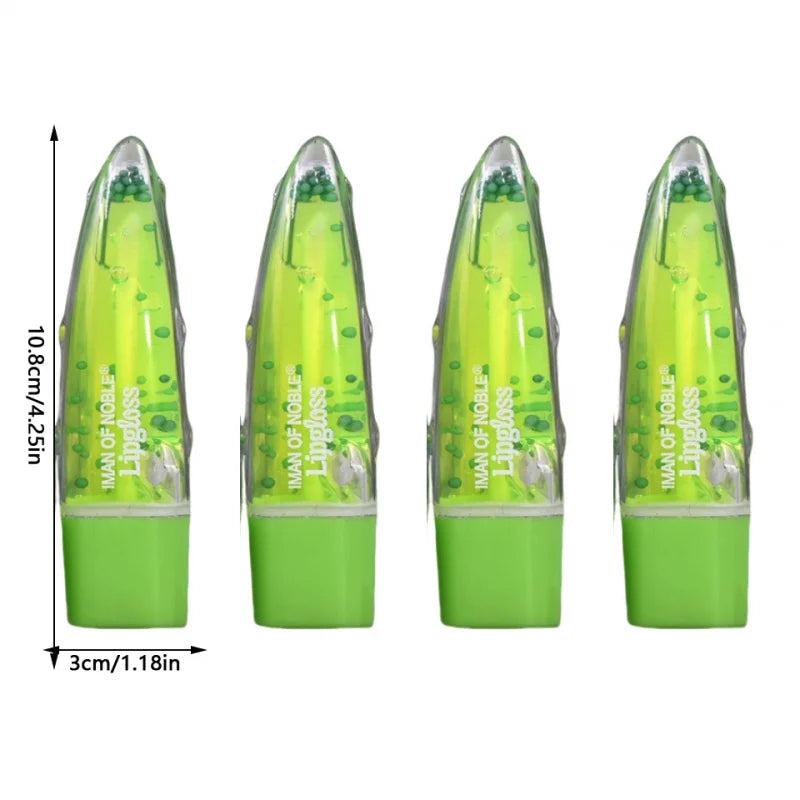4-Pack Aloe Vera Color-Change Lip Oil Gloss Set | Moisturizing