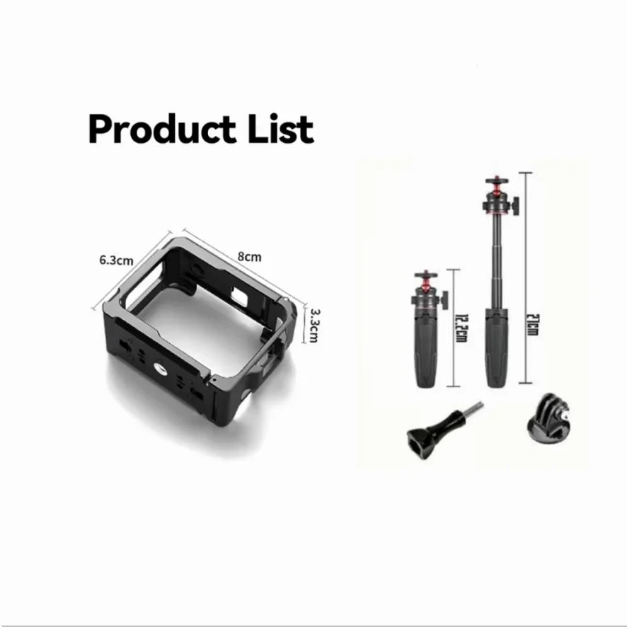 Insta360 GO Ultra Protective Cage | Cold Shoe & LED Mount