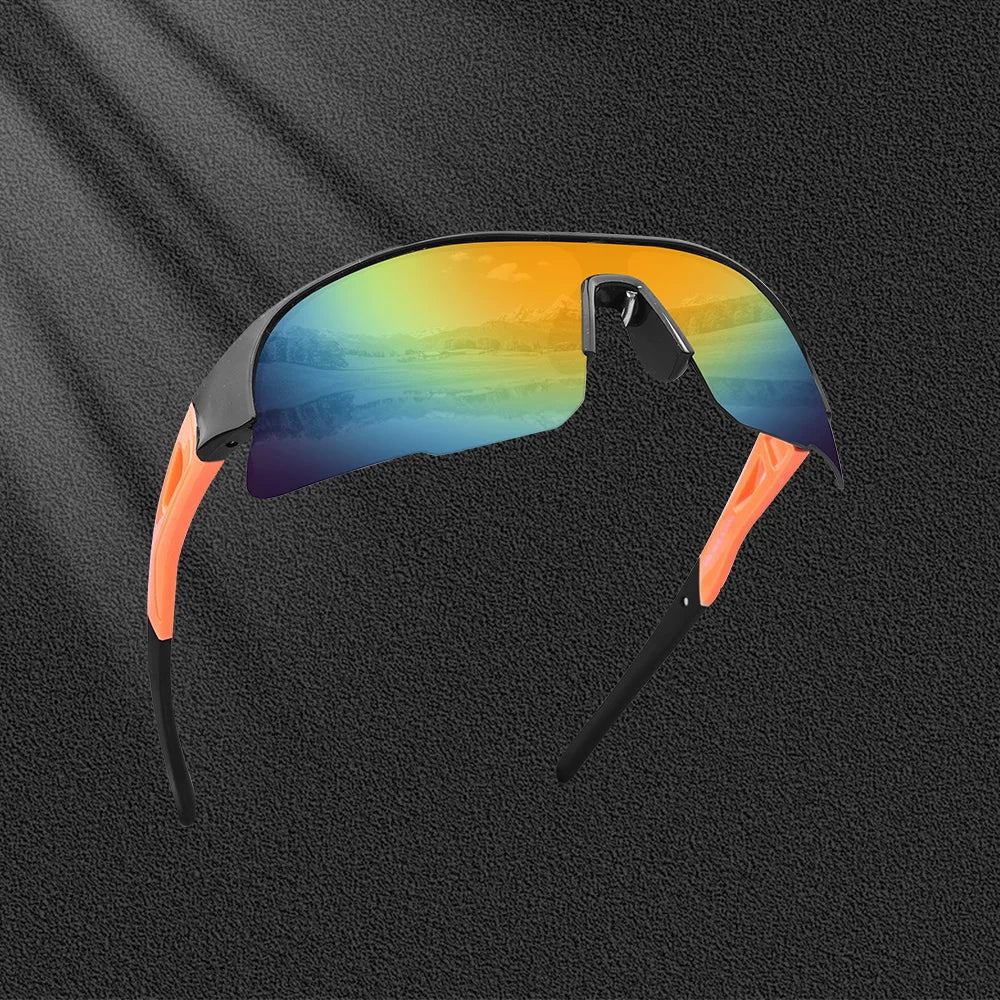 Cycling Glasses UV Protection Sports Sunglasses Lightweight Frame Surround Windproof Glasses for Cycling Running Hiking Oasis Select N-YJ-918504