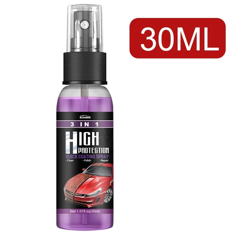 30ml/100ml Car Ceramic Coating Spray 3 in 1 Auto Nano Ceramic Coating Polishing Spraying Wax Car Paint Scratch Repair Remover Oasis Select 30ML
