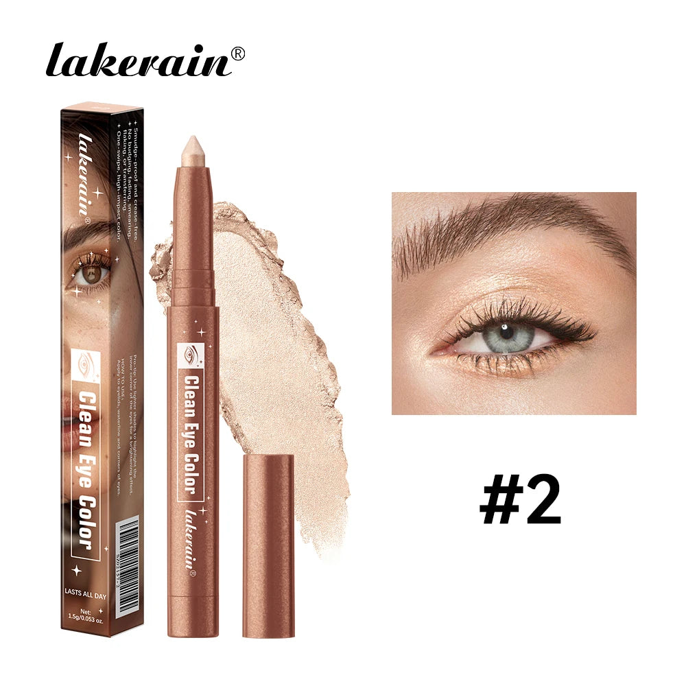 Pearlescent Glitter Eyeliner Pencil – 26 Shades, Waterproof