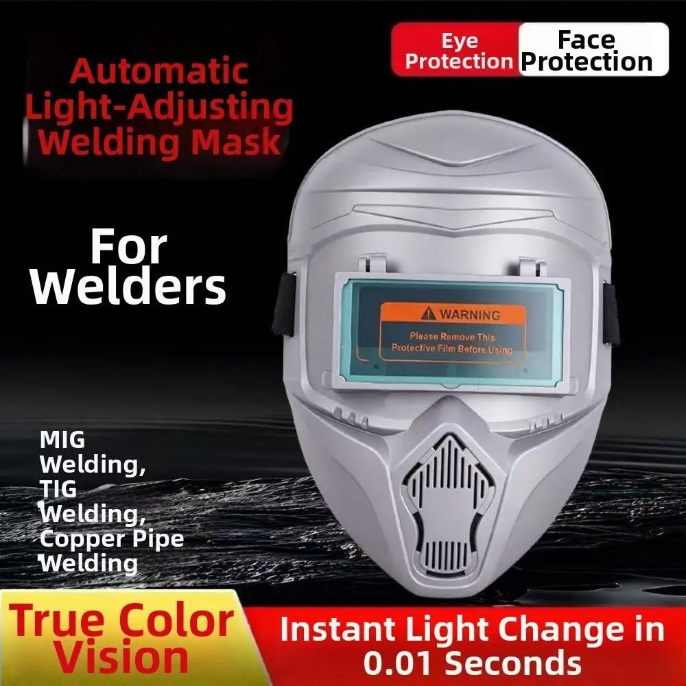 Auto-Darkening Welding Helmet Flip-Up Design High-Definition Welding Mask Large Viewing Area Face Cover Welder Shield Welding Oasis Select