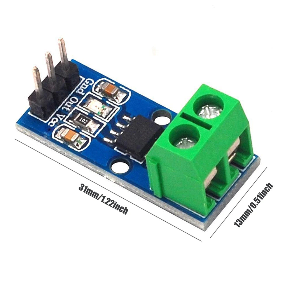 ACS712 Hall Effect Current Sensor Module 5A 20A 30A | ALLOYSEED Current Sensor Module Oasis Select