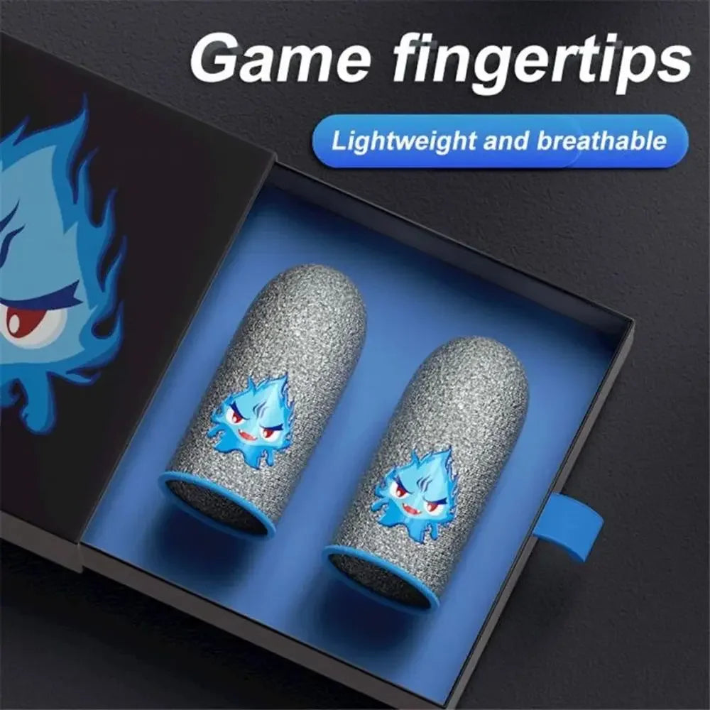 1pair Thumb Protector Non-slip Breathable Finger Cots Gaming Thumb Gloves Finger Gloves Fingertips Cover Gaming Finger Sleeve Oasis Select