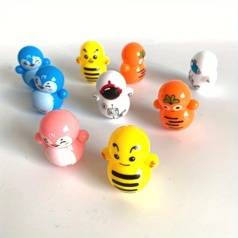 8/16pcs of Cat Rolling Toys Diverse Styles Interactive Play and Exercise Equipment Durable Plastic Material Oasis Select