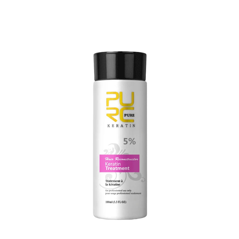 PURC Brazilian Keratin Hair Treatment Formalin Professional Straightening Smoothing Curly Hair Frizz Dry Repair Cream Hair Care Oasis Select 5 Degrees 100ML Russian Federation