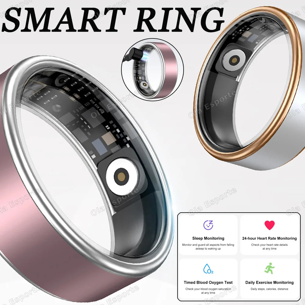 Smart Ring 2025 – GPS Fitness, Sleep & Heart Rate Tracker