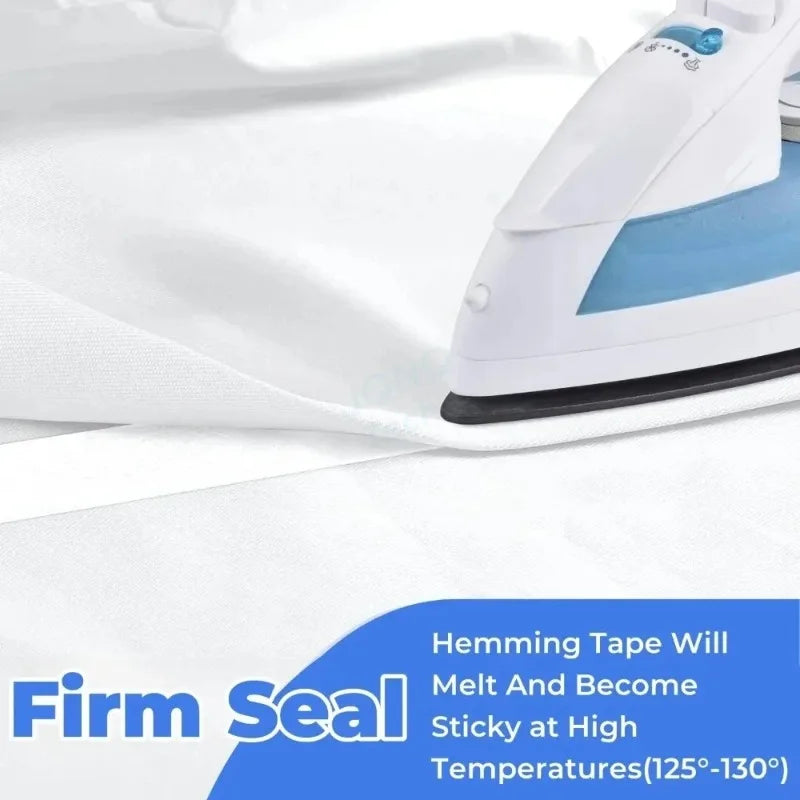 64m Self Adhesive Pants Hem Tape Iron DIY Jean Clothes Length Shorten for Hats Clothes Hot Melt Double-Sided Tape Sewing Tool Oasis Select