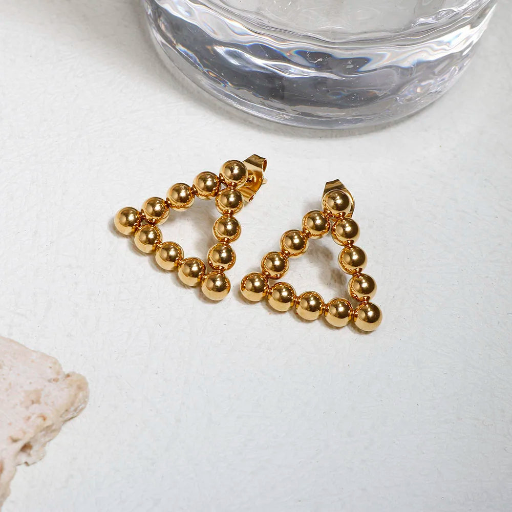 Hoop Earrings for Women Trendy Golden Stainless Steel Earring Jewelry New Oasis Select
