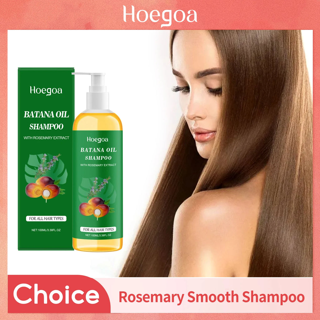 Batana Oil Shampoo Soothing Scalp Anti Hair Loss Repair Damaged Split Hair Strengthening Deep Cleansing Oil Hair Growth Shampoo Oasis Select