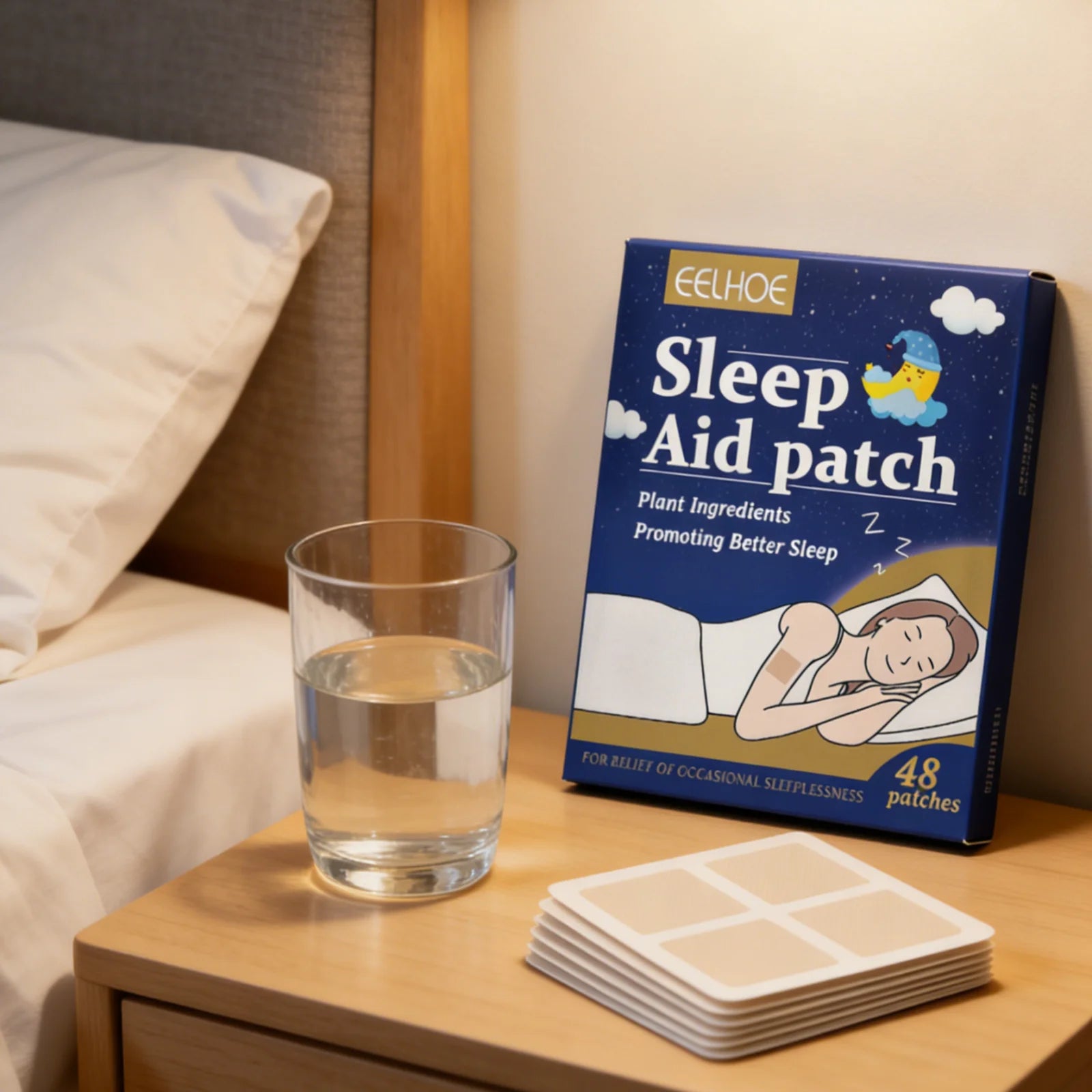 EELHOE Sleep Aid Patches – Natural Relaxation, 48 Pack Sleep Aid Patch Oasis Select