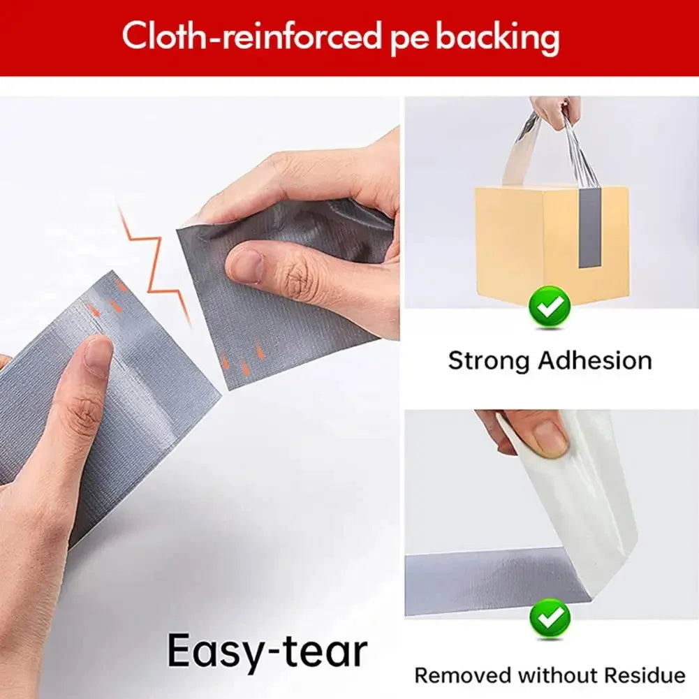 Heavy Duty Waterproof Gray Duct Tape Purpose Adhesive Tape for Repair Carpet Floor Pipe Sealing Home Improvement Oasis Select