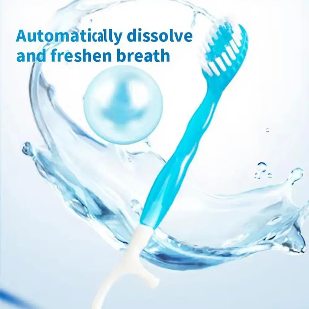10-Pack Disposable Travel Toothbrush with Built-In Mint Toothpaste Disposable Toothbrush Oasis Select