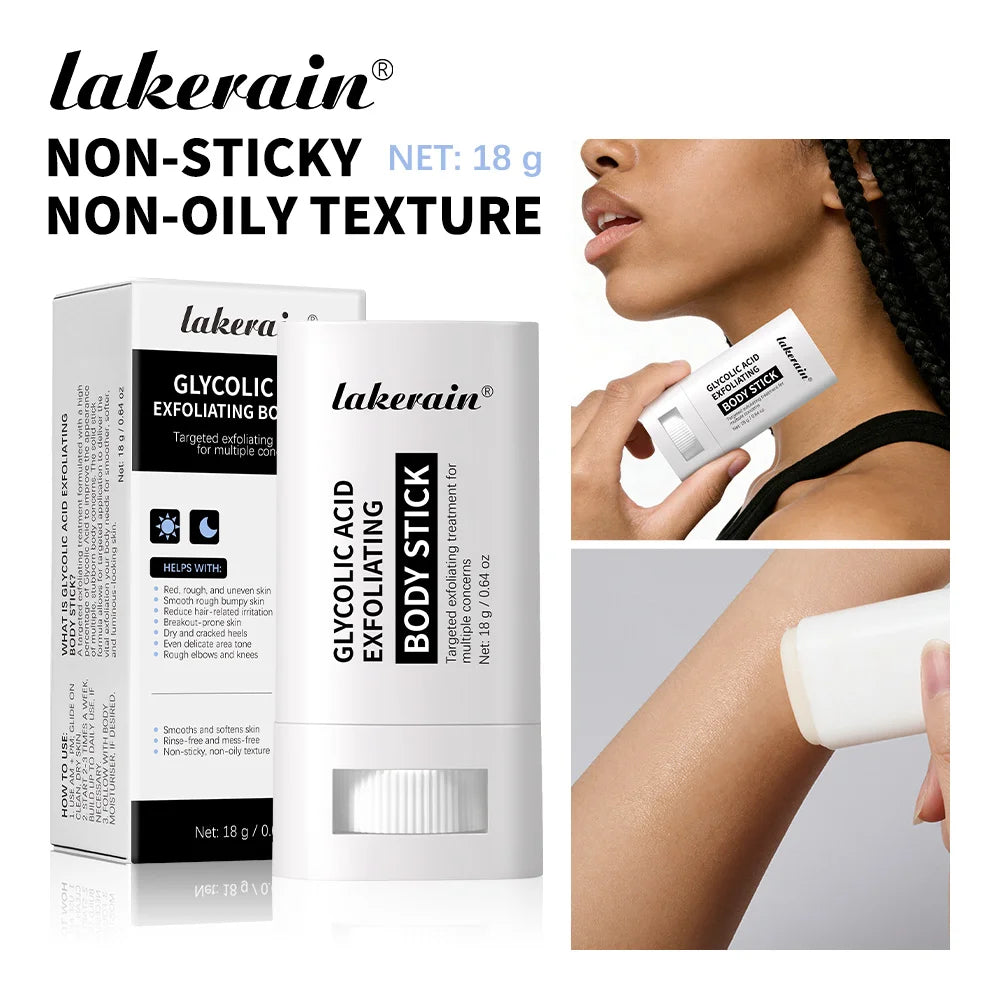 Glycolic Acid Exfoliating Body Stick Smooth Soften Rough Bumpy Skin Deep Hydration Even Delicate Skin Tone Exfoliating Stick Oasis Select