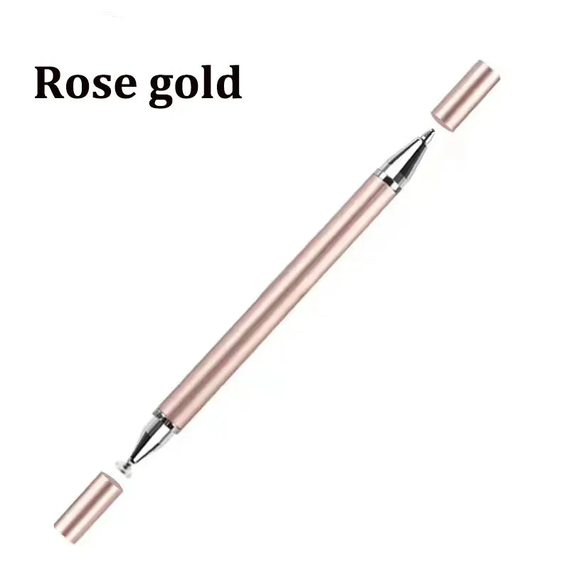 1/4pcs 2 In 1 Universal Stylus Pen For Tablet Mobile Android Phone IPad Accessories Drawing Tablet Capacitive Screen Touch Pen Oasis Select Rose gold