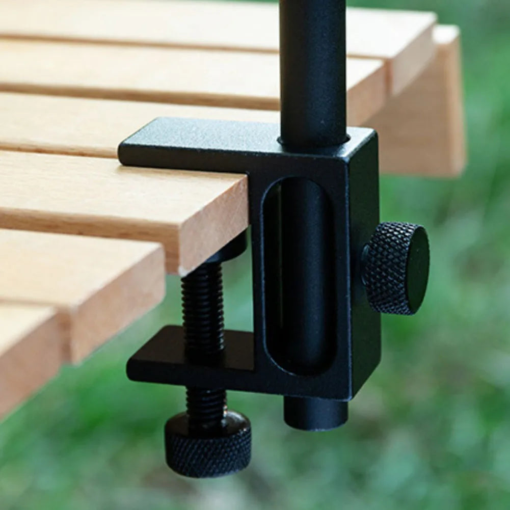 1pc Camping Table Clip Three Size Aluminum Alloy/plastic Lantern Stand Clip For Light Pole Desk Fixing C-clamp Holder Accessory Oasis Select