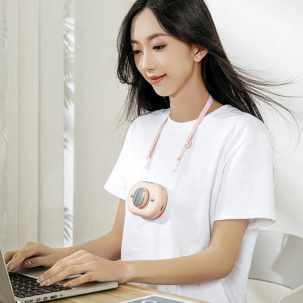 URGGU Mini Neck Fan – USB Portable Handheld & Desktop Cooling