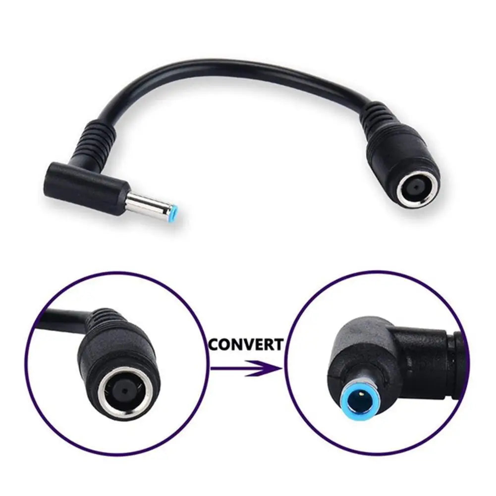 7.4mm to 4.5mm DC Power Adapter Cable for HP & Dell Laptops