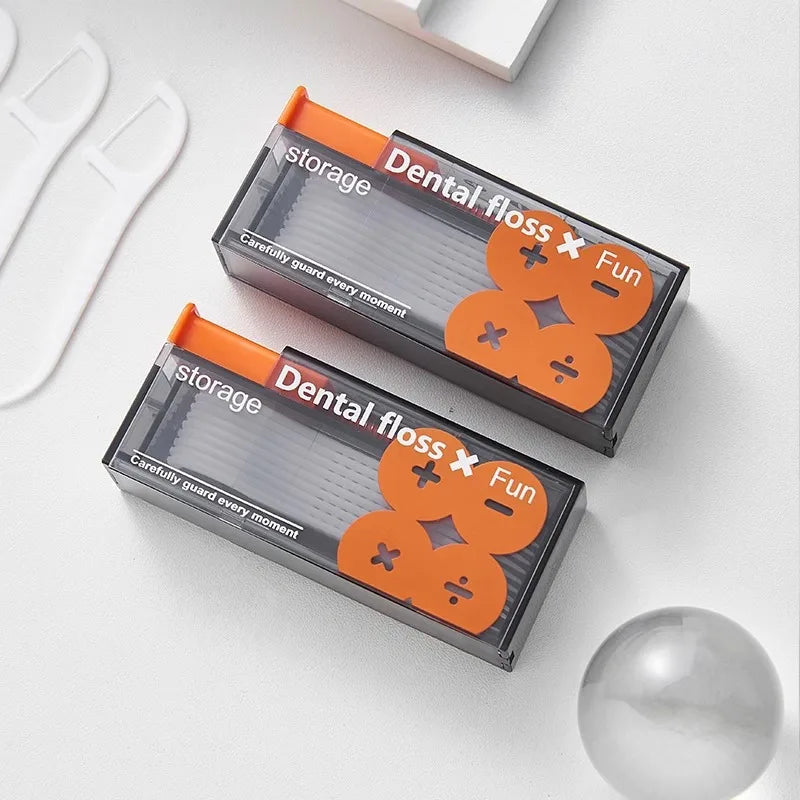 Automatic Dental Floss Storage Box Pop-Up Dental Floss Dispenser With 10Pcs Floss Dental Oral Hygiene Care Portable Oasis Select