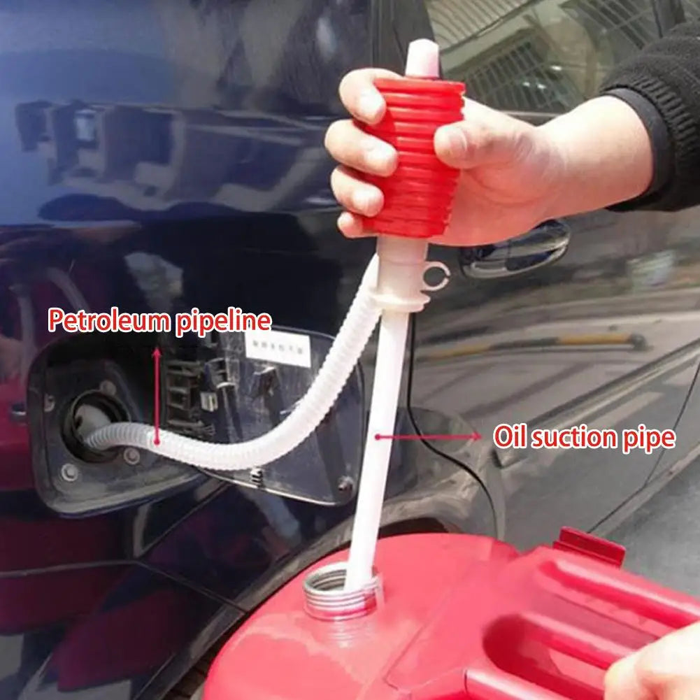 Portable Manual Siphon Suction Water Chemical Liquid Pump Car Truck Fuel Syphon Oil Diesel Transfer Sucker Hand Pump Oasis Select