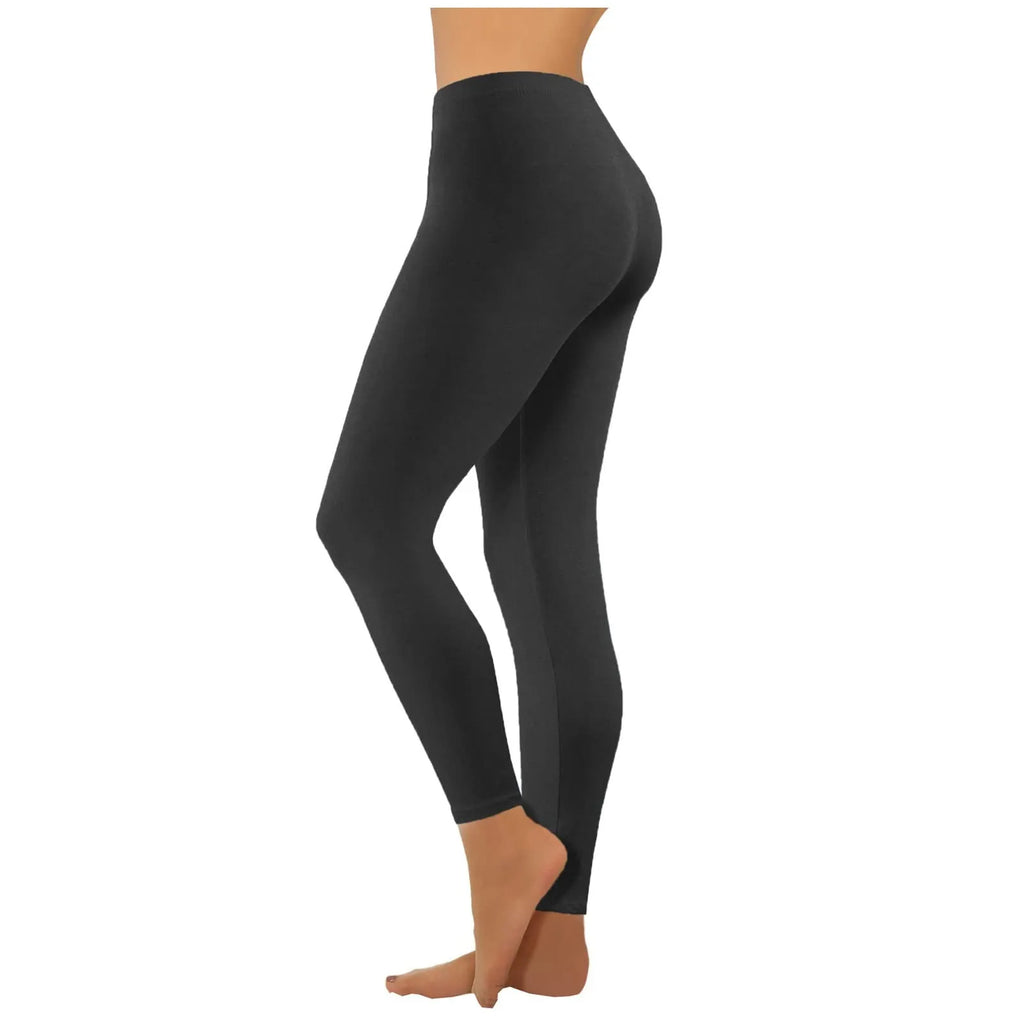 High Waist Yoga Leggings Seamless Push Up Sport Leggings Fitness Running Pants Solid Highly Elastic Underwear Bottoms Oasis Select Black XXXXL