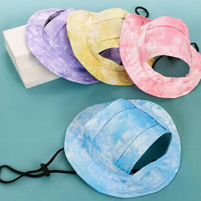Cat Hat Dog Sun Hat Ear-Exposing Head Cover Pet Fisherman Hat Head Accessory Oasis Select