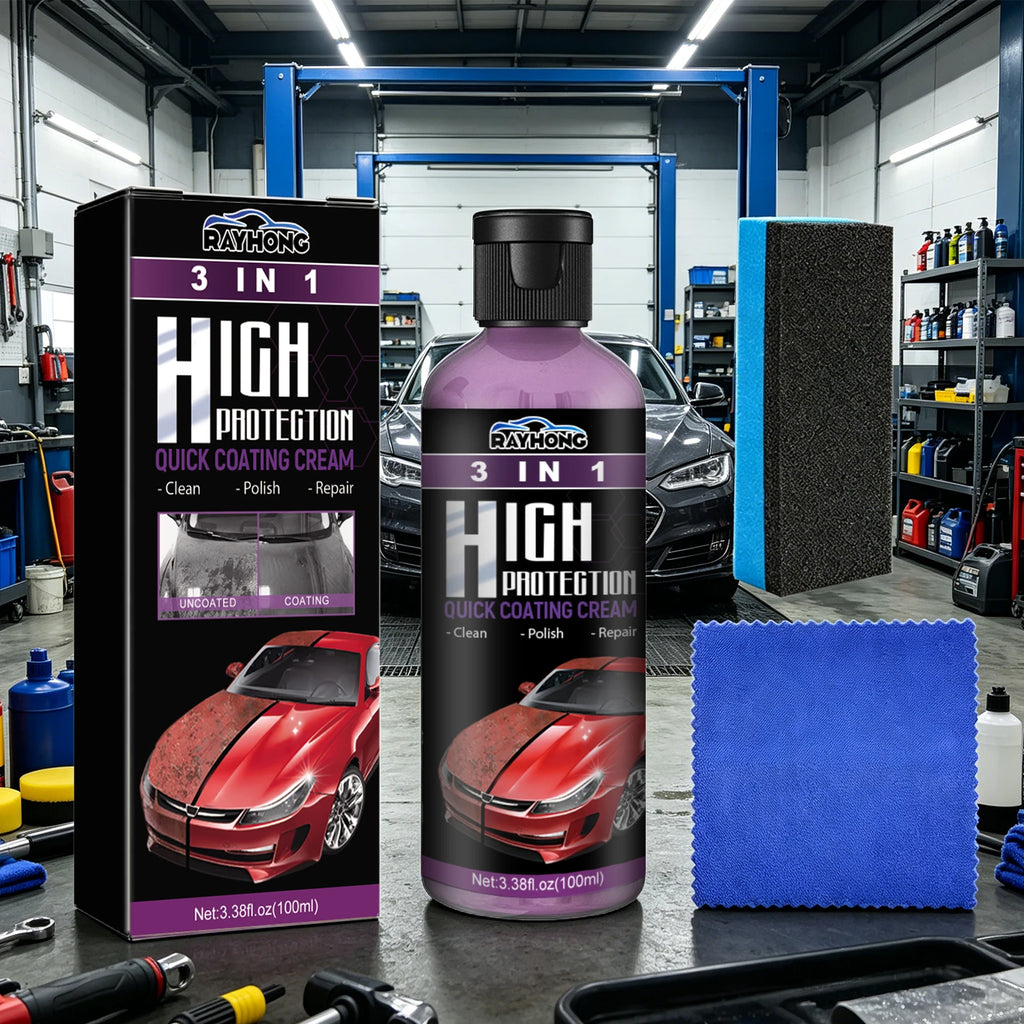 3 in 1 Car Coating Paste Scratch Removal Restores Glossy Car Clean Polish for Light Scratch Oxidation Dirt Auto Surface Care Oasis Select
