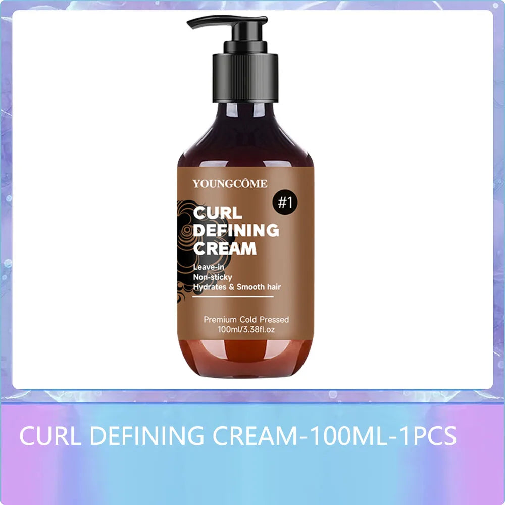 YOUNGCOME Curly Hair Styling Cream | Moisturizing Frizz Control Curl Styling Cream Oasis Select Nourishing