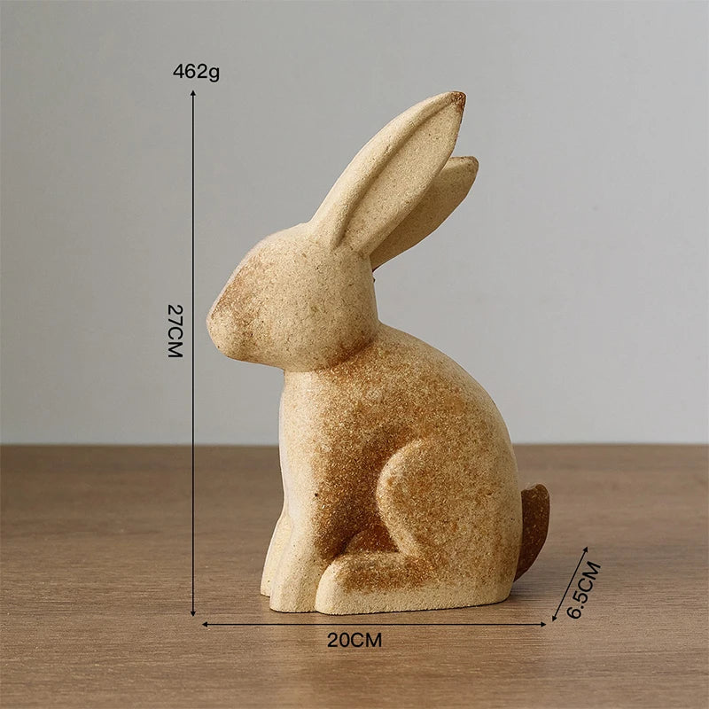 Creative DIY Painted Wooden Animal Sculptures - Horse, Rabbit, Cat, Giraffe- for decorative home accent Oasis Select A7