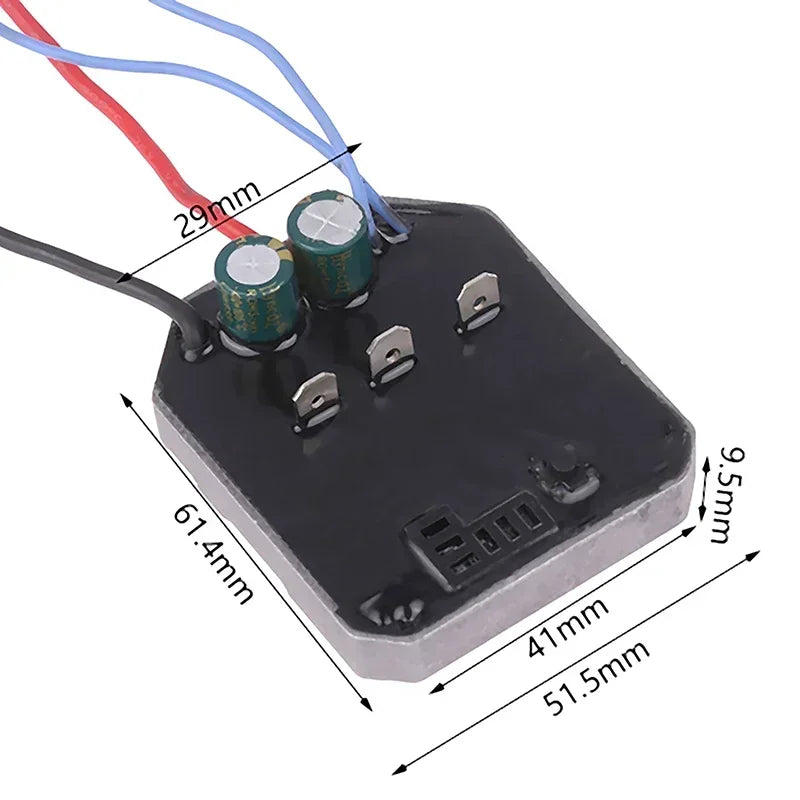 5.2*6.2cm Electric Wrench Board Controller Power Tool Motherboard Accessories 60A Brushless Lithium Angle Grinder Control Board Oasis Select