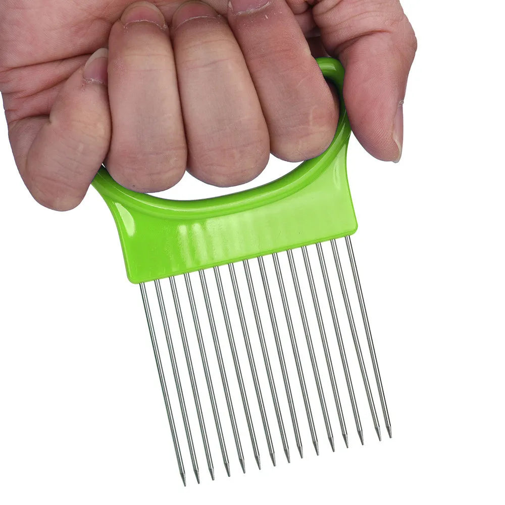 Stainless Steel Onion & Vegetable Slicer Holder Fork Vegetable Slicer Holder Oasis Select