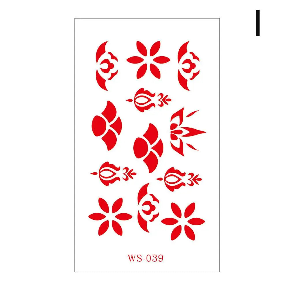 Classic Eyebrow Sexy Cute Retro Tattoo Paste Ancient Style Girl Baby Forehead Paste Hanfu Children's Temporary Tattoo Sticker Oasis Select I China