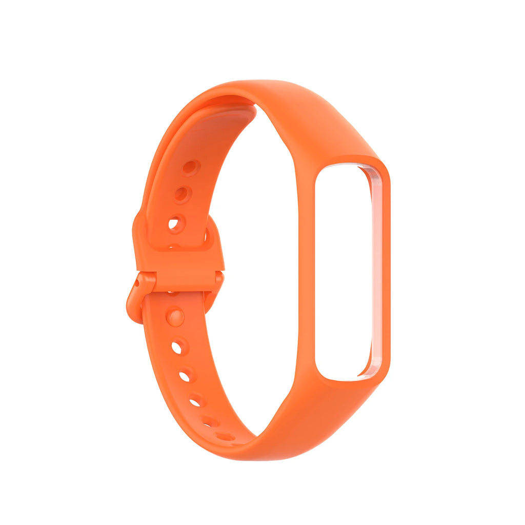 Samsung Galaxy Fit 2 SM-R220 Soft Silicone Replacement Band Smartwatch Band Oasis Select Orange