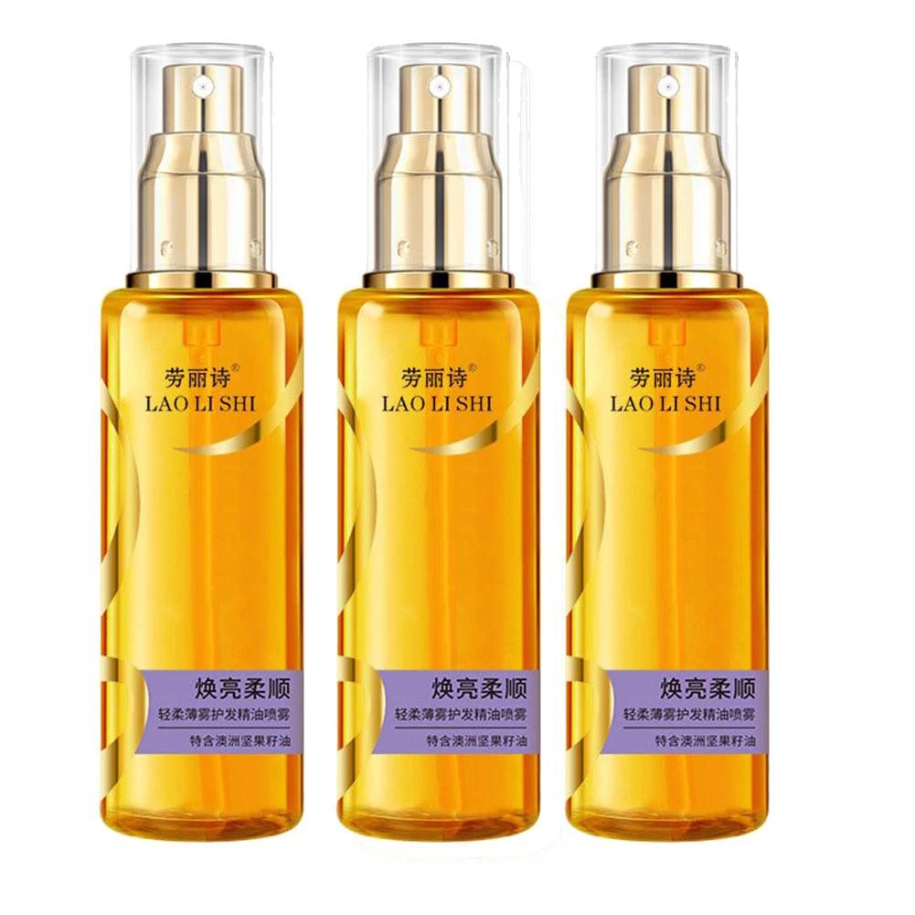 Hair Serum Oil Spray – Frizz Control, Split Ends & Shine Hair Oil Serum Spray Oasis Select 3PCS