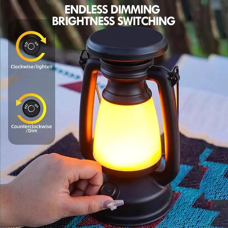 Retro Horse LED Lantern | Rechargeable Atmosphere Table Lamp