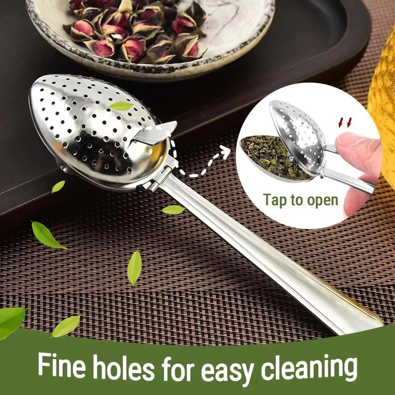 1PC Stainless Steel Tea Infuser Sieve Tools For Spices Bag Infusor Ball Tea Filter Maker Brewing Services Teaware Tea Strainer Oasis Select