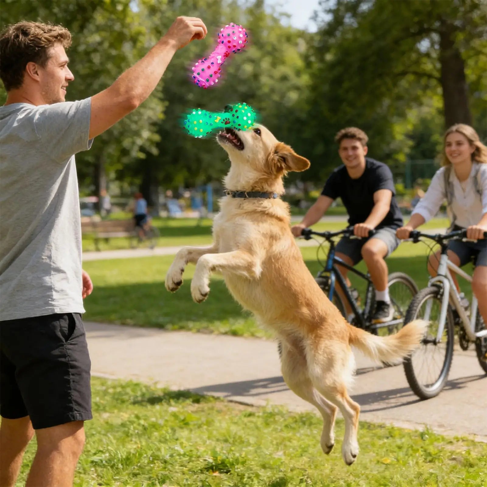 Dog Chew Toys Fun Chewing Natural Colorful Games Small Dog Toys Fun Interactive Natural Chewer for Reduce Boredom Play Training Oasis Select