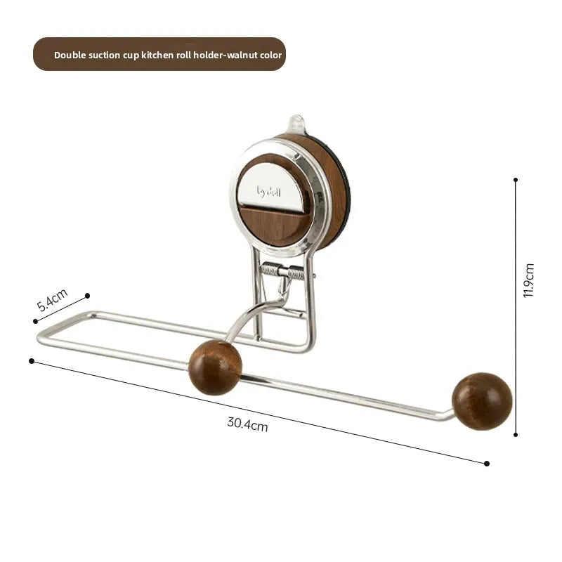 Suction Cups Kitchen Paper Towel Holder Free Cupboard Paper Hangers Paper Roll Holder Rags Cling Film Hangers Oasis Select A