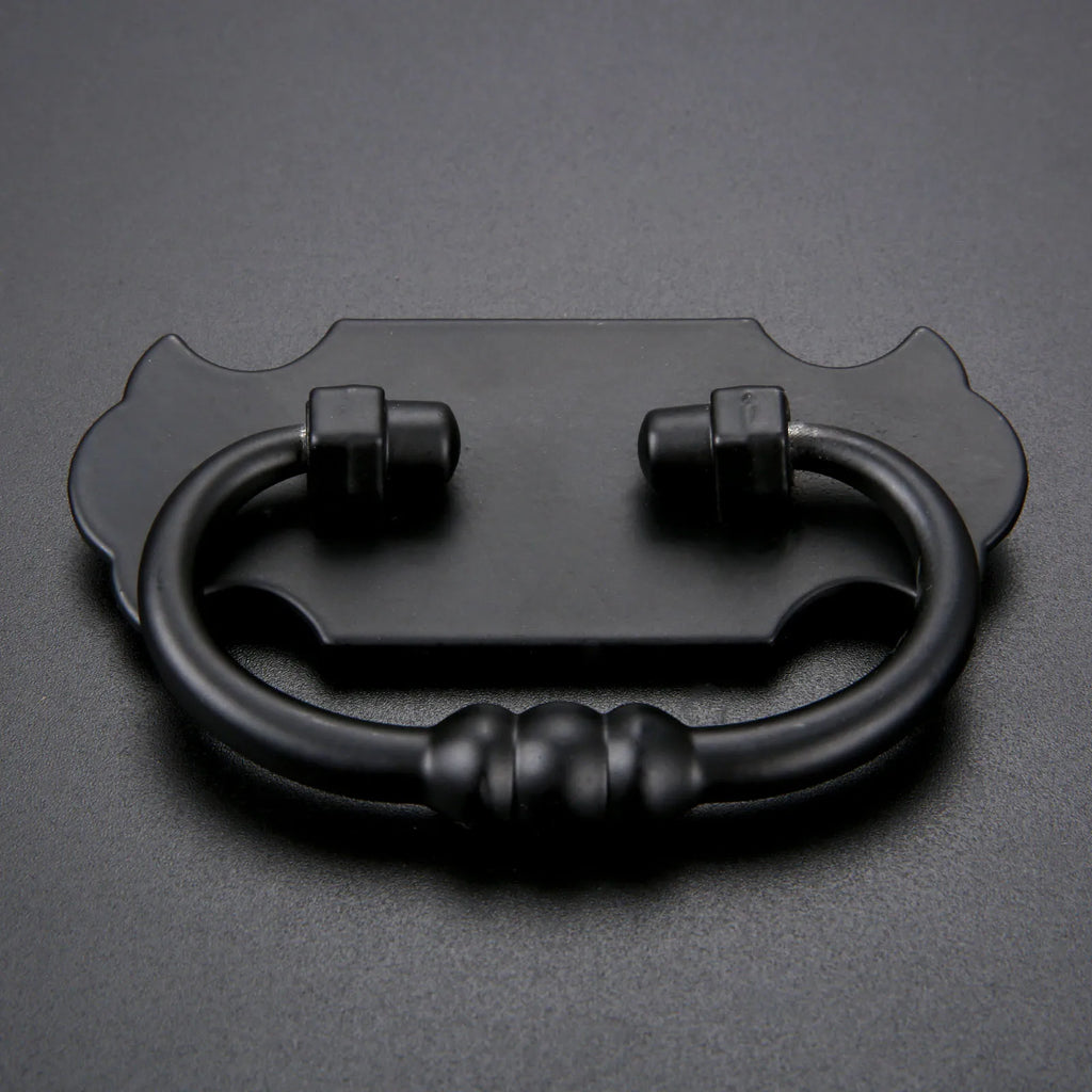 1Pc 88*56mm Black Handle Zinc Alloy Pull For Drawer Door Cabinet Bin Wardrobe Vintage Jewelry Chest Suitcase Furniture Hardware Oasis Select