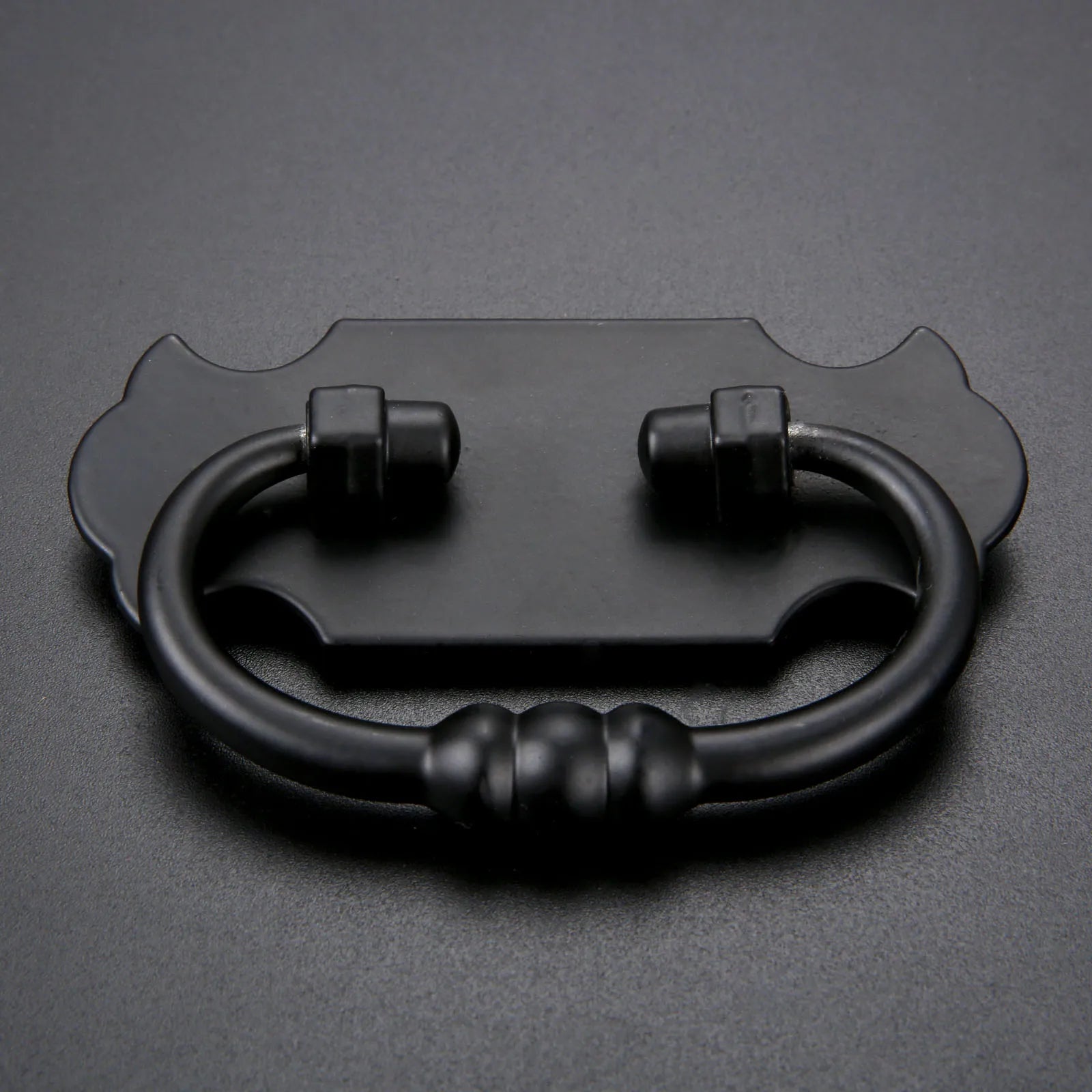 1Pc 88*56mm Black Handle Zinc Alloy Pull For Drawer Door Cabinet Bin Wardrobe Vintage Jewelry Chest Suitcase Furniture Hardware Oasis Select
