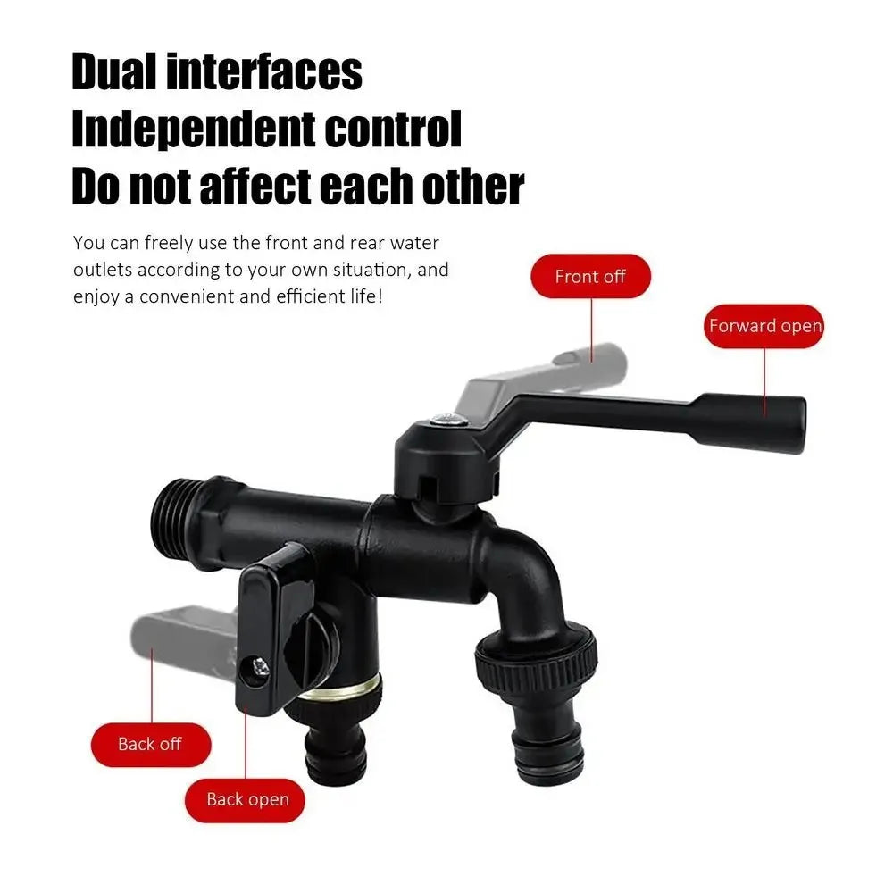 Durable All Copper Tap Water Faucet 4/6/8 Points Garden Irrigation Valve Switch One Into One Out Thread Sink Tap Garden Watering Oasis Select