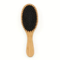 Natural Bamboo Boar Bristle Hair Brush Handle Scalp Massage Comb Anti-static Hair Comb Gasbag Detangling Hair Brush Styling Tool Oasis Select 1PC