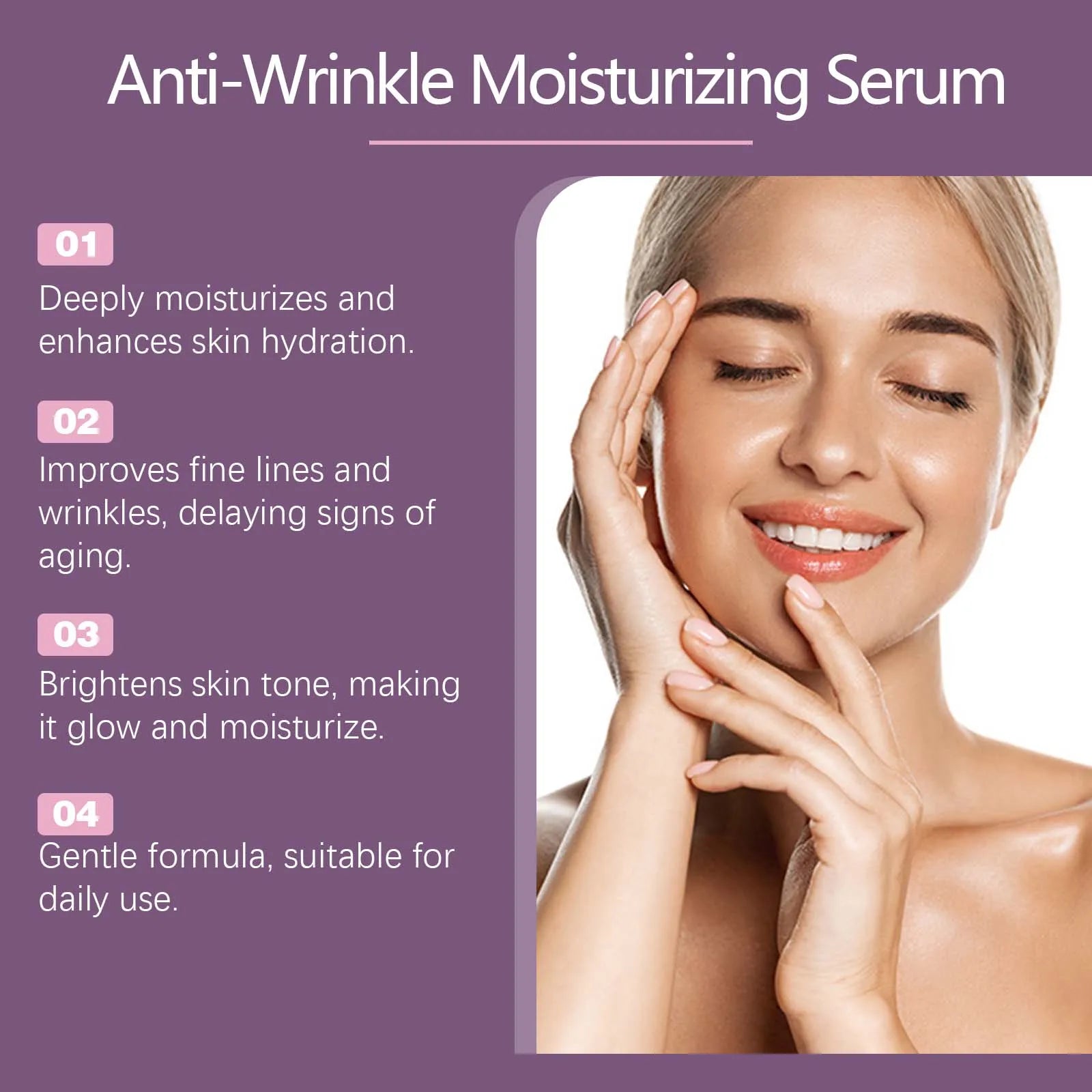 OUHOE Moisturizing Essence Hyaluronic Acid Vitamin Essence Moisturizes and Cares for the Facial Skin Soft and Moisturized Oasis Select