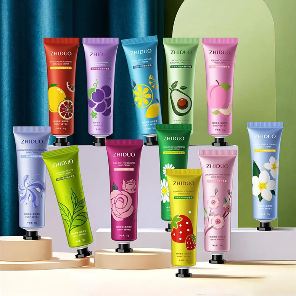 BIOAOUA 10-Piece Fruity Floral Hand Cream Set – Moisturizing Hand Cream Set Oasis Select