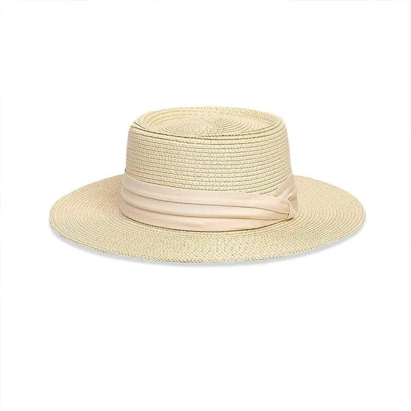 Wide-Brimmed Panama Straw Hat – Women's Beach Sun Hat